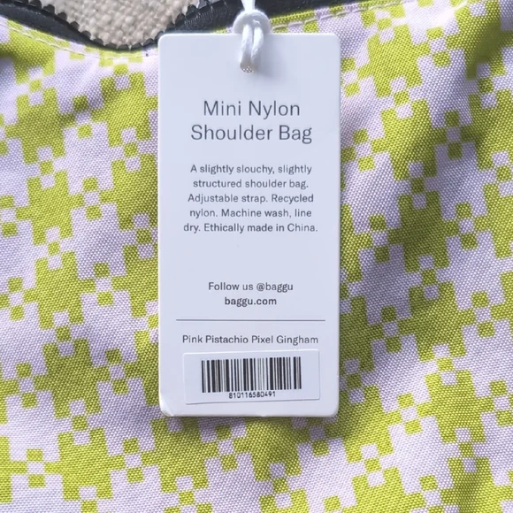 NWT Baggu Mini Nylon Shoulder Bag - Picture 2 of 3